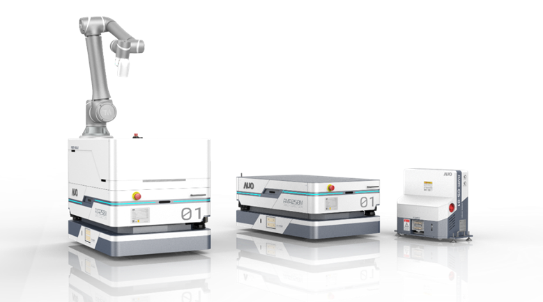 5001拉斯维加斯數位開發的自主式移動機器人（AMR250M），搭配全向輪並結合AI演算法、2D LiDAR、3D攝影機等技術，協助客戶實現產線全自動化